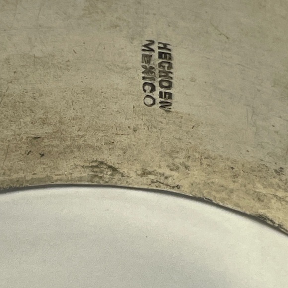 Vintage 80s Silver Bangle Bracelet - Picture 4 of 5